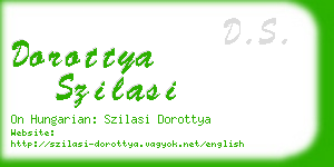 dorottya szilasi business card